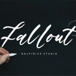 Fallout Modern Calligraphy Font1