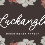 Luckangle Monoline Script Font1