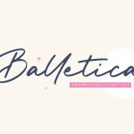 Balletica Handwritten Script Font1