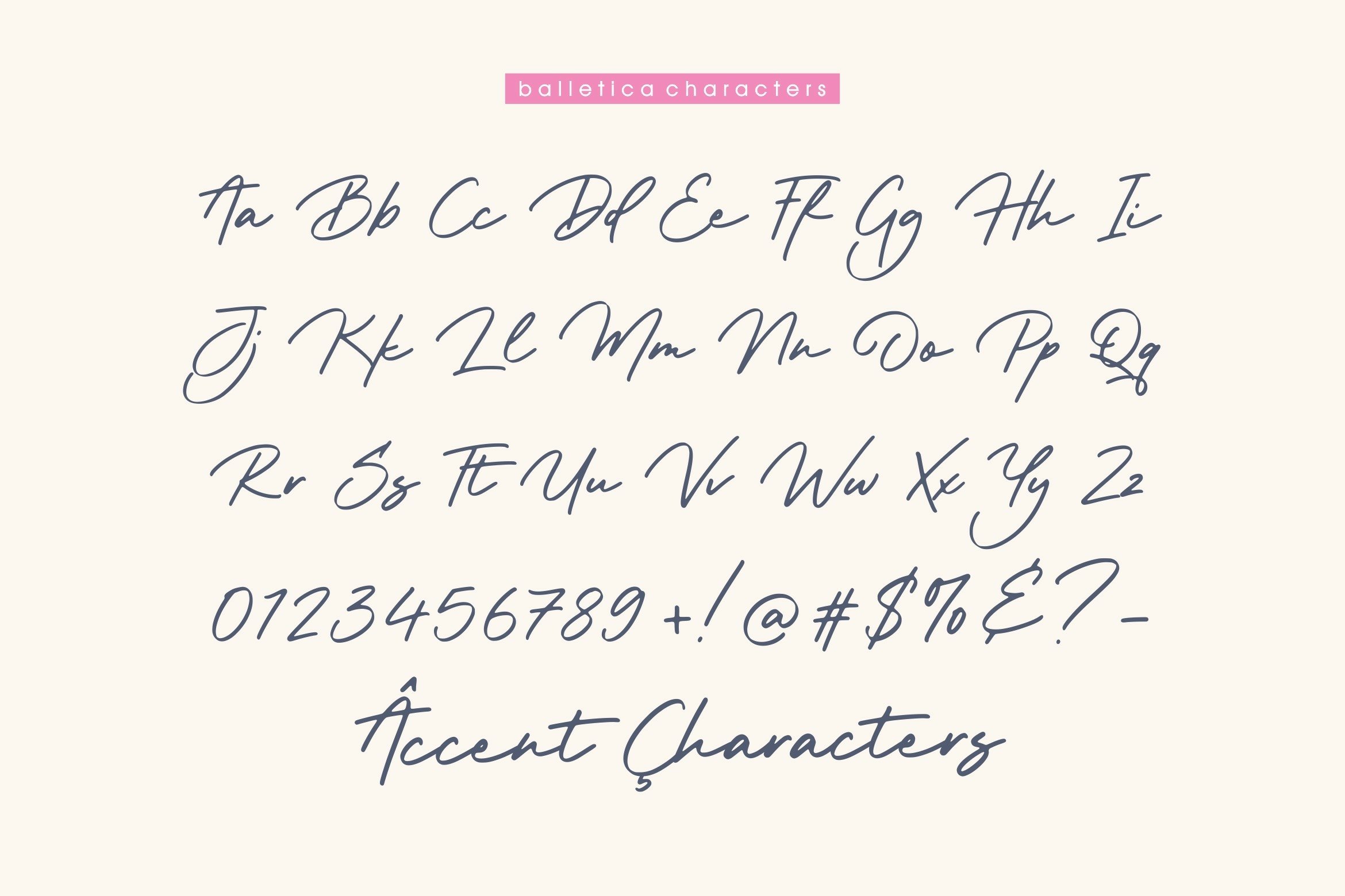 Balletica Handwritten Script Font6