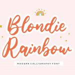 Blondie Rainbow Modern Calligraphy Font1