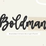 Boldman Handwritten Script Font1