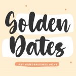 Golden Dates Modern Calligraphy Font1