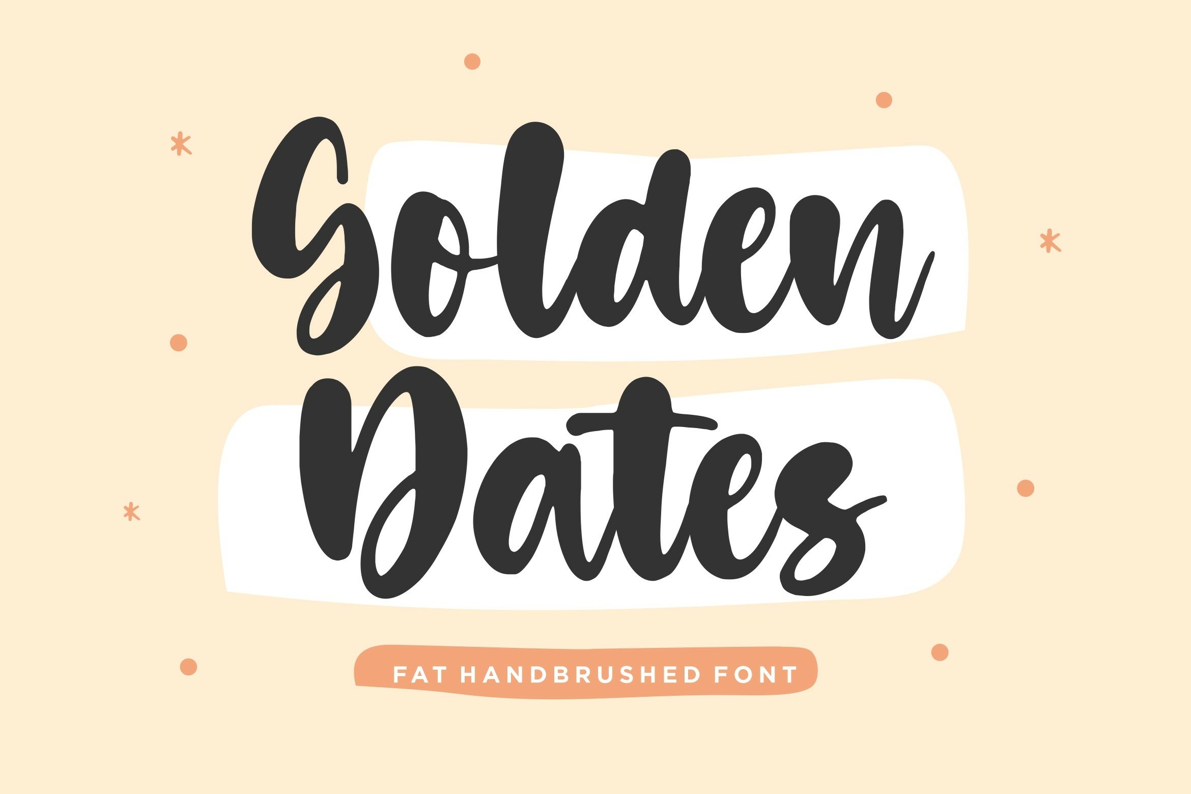 Golden Dates Modern Calligraphy Font1