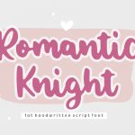 Romantic Knight Handwritten Script Font1