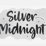 Silver Midnight Modern Handwritten Font1
