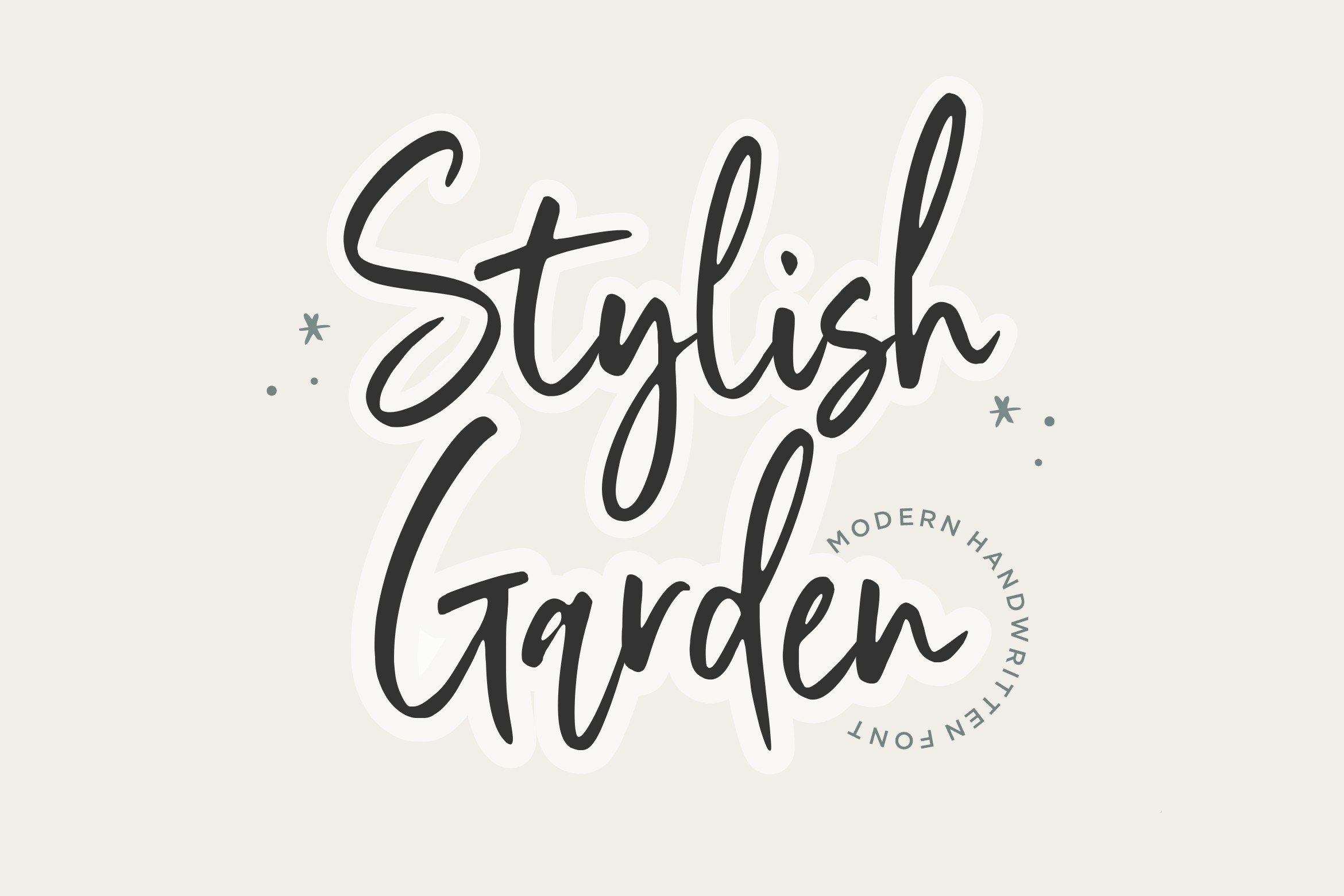 Stylist Garden Modern Handwritten Font1