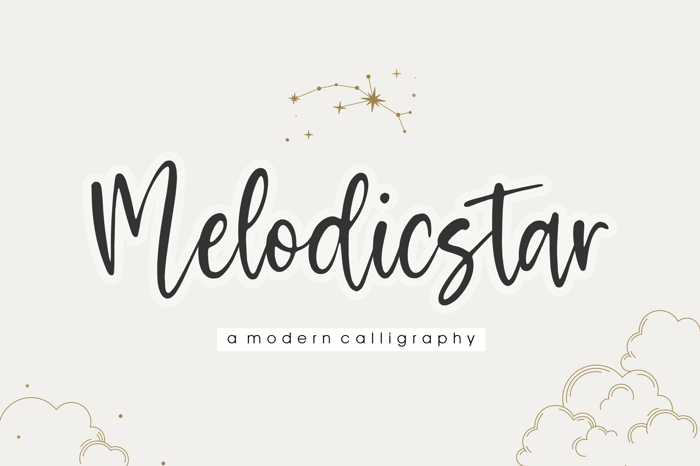 Melodicstar Modern Calligraphy Font1