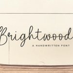 Brightwoods Modern Handwritten Font1